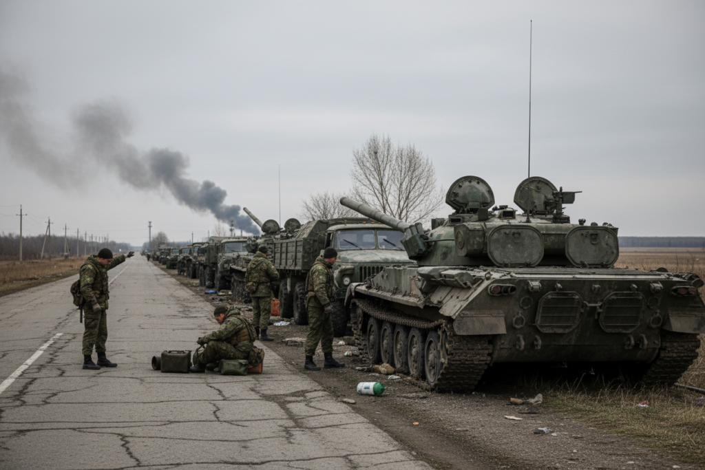 Российская армия сталкивается с острым дефицитом топлива из-за ударов ВСУ по нефтеперерабатывающим заводам