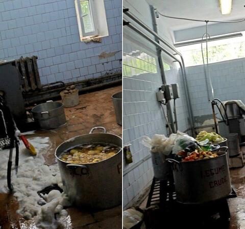 Условия работы в пищеблоке Клинического госпиталя в Бельцах вызывают беспокойство