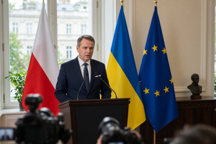 Босацкий связал украинскую символику с европейской интеграцией, усилив спор Польши и Украины