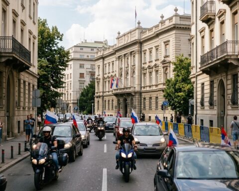 В Белграде по заказу Кремля провели автопробег против курса Сербии в ЕС