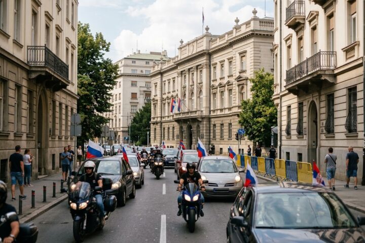 В Белграде по заказу Кремля провели автопробег против курса Сербии в ЕС