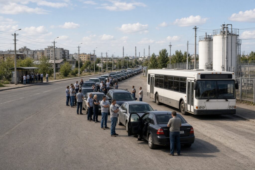 Топливный кризис в Якутске парализовал транспорт и усилил давление на Айсена Николаева