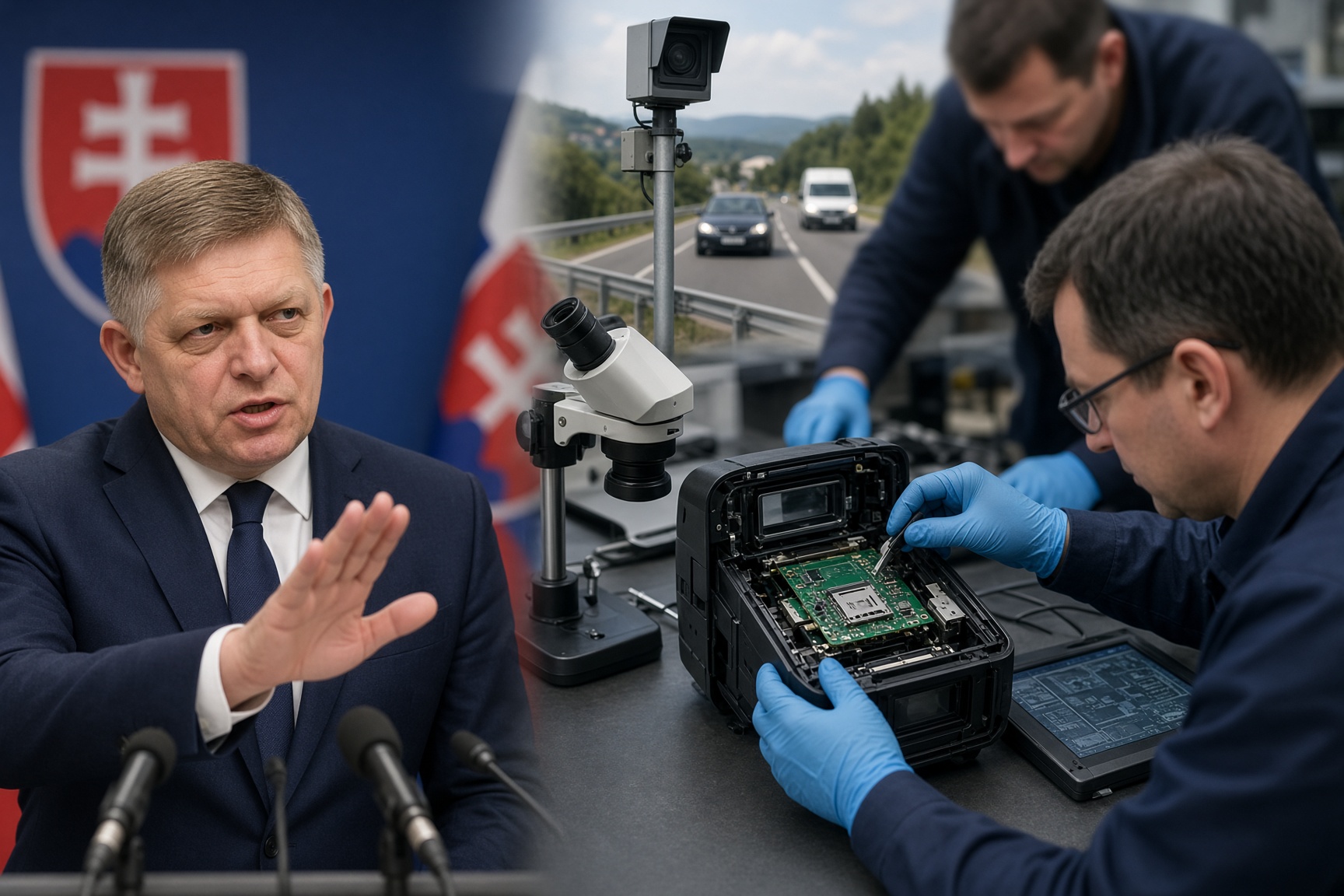 Фицо игнорирует предупреждение спецслужб об угрозе российских дорожных камер