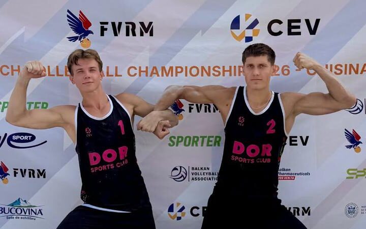 Молдова завоевала серебро на чемпионате Балкан по пляжному волейболу U22