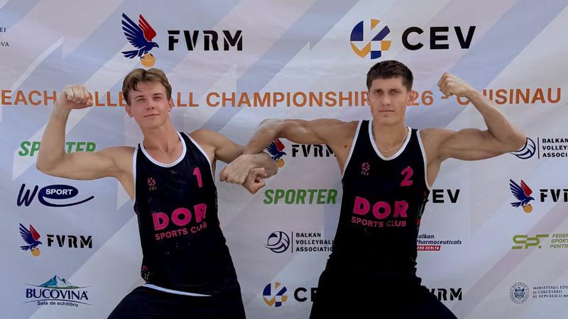 Молдова завоевала серебро на чемпионате Балкан по пляжному волейболу U22