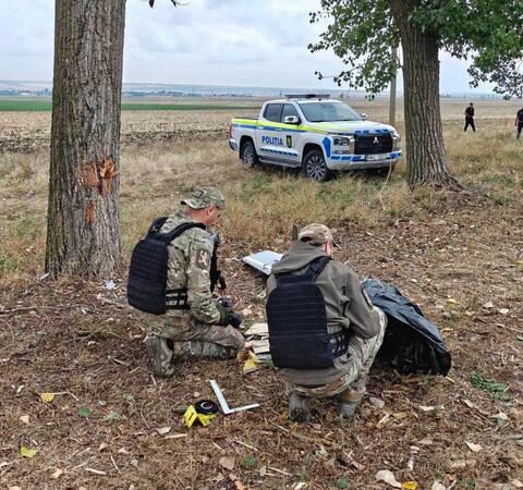Полиция установила тип дрона, упавшего на дорогу Чишинэу-Басарабяска