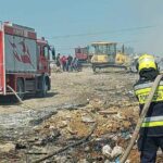 Пожар на свалке в Орхее не ликвидирован, местные жители страдают от дыма