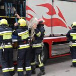 Пожар на улице Армянской в Кишинёве, спасатели прибыли на место происшествия