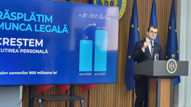 Премьер-министр Василий Тофан обещает финансирование закона о зарплатах