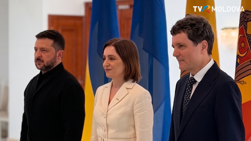 Пресс-конференция президентов Молдовы, Румынии и Украины