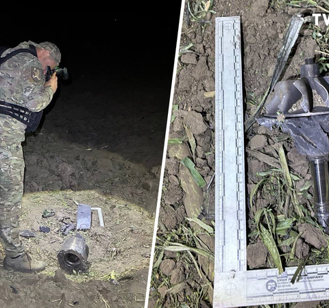 В результате взрыва дроновой бомбы в районе села Талмаза образовался двухметровый кратер