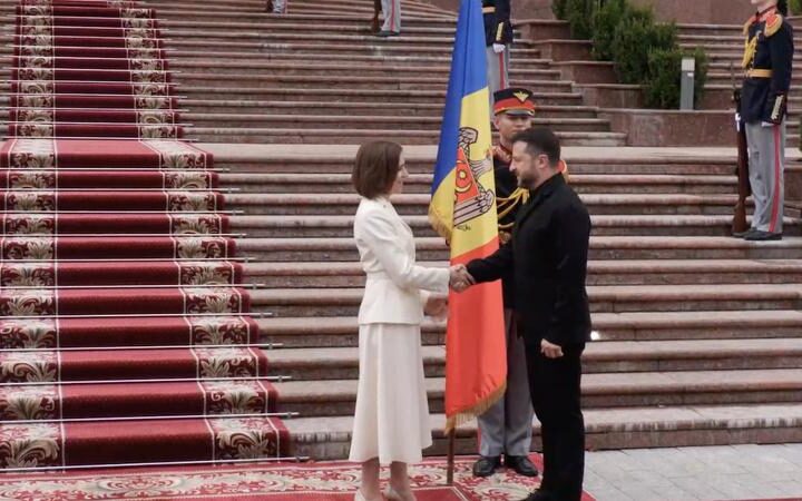 Володимир Зеленский посетил Кишинев и встретился с Маей Санду