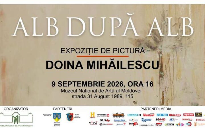 Выставка Doina Mihăilescu "ALB DUPĂ ALB" открывается в Национальном художественном музее Молдовы в Кишиневе