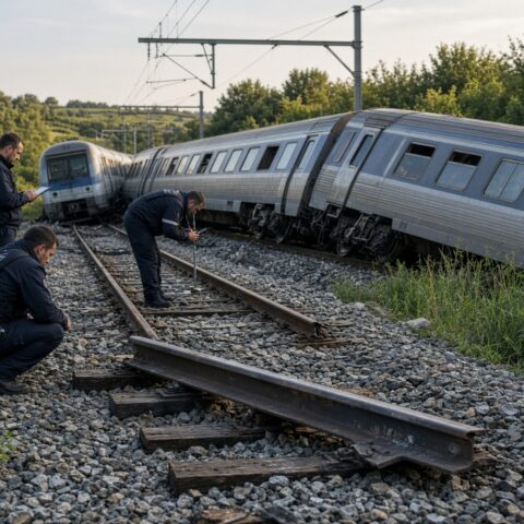 Следователи во Франции проверяют версию саботажа после схода поезда в Нормандии