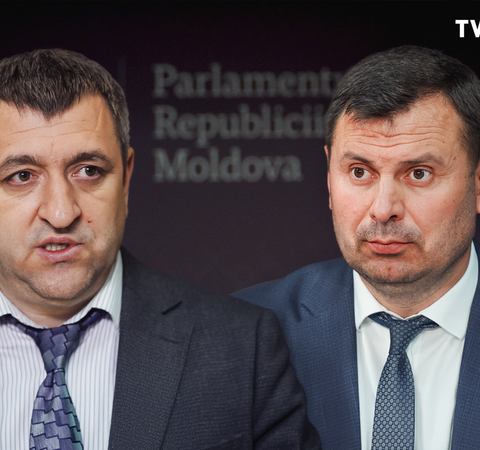 Конфликт между депутатами Костюком и Карпом в парковке парламента