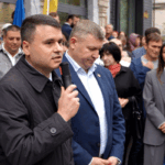 Оппозиция провела протест у ANRE против повышения тарифа на газ до 26 леев за кубометр
