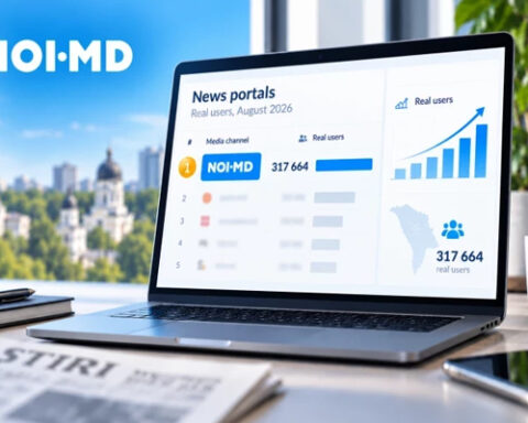 Портал noi.md занимает первое место в рейтинге GemiusAudience по реальным пользователям в августе 2026 года