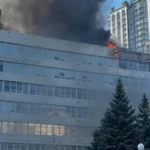 В Киеве после атаки беспилотника повреждены здания Академии наук и медицинского центра