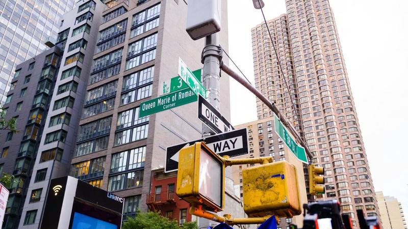 В Нью-Йорке открылиintersection в честь столетия визита королевы Марии Румынии