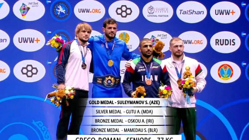 Александрин Гуцэ стал серебряным призёром чемпионата мира по греко-римской борьбе